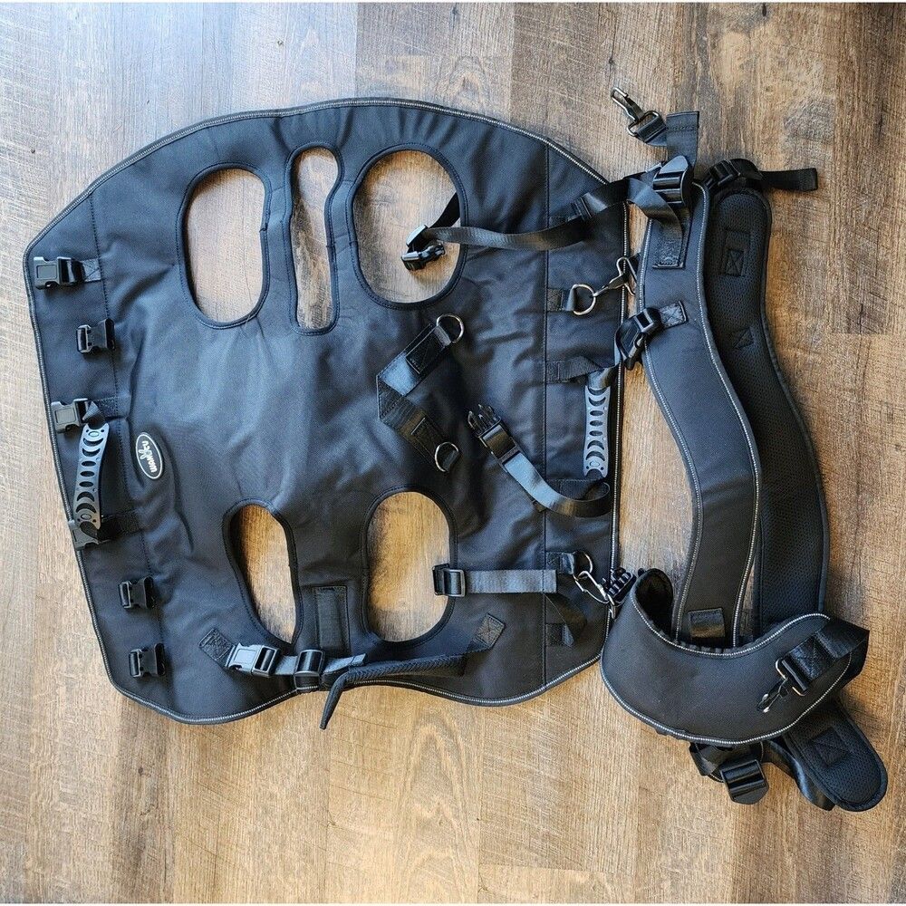 Wakytu Dog Lift Harness Sling Carrier for Dogs Hind Leg Stair Support 66-88 LBS